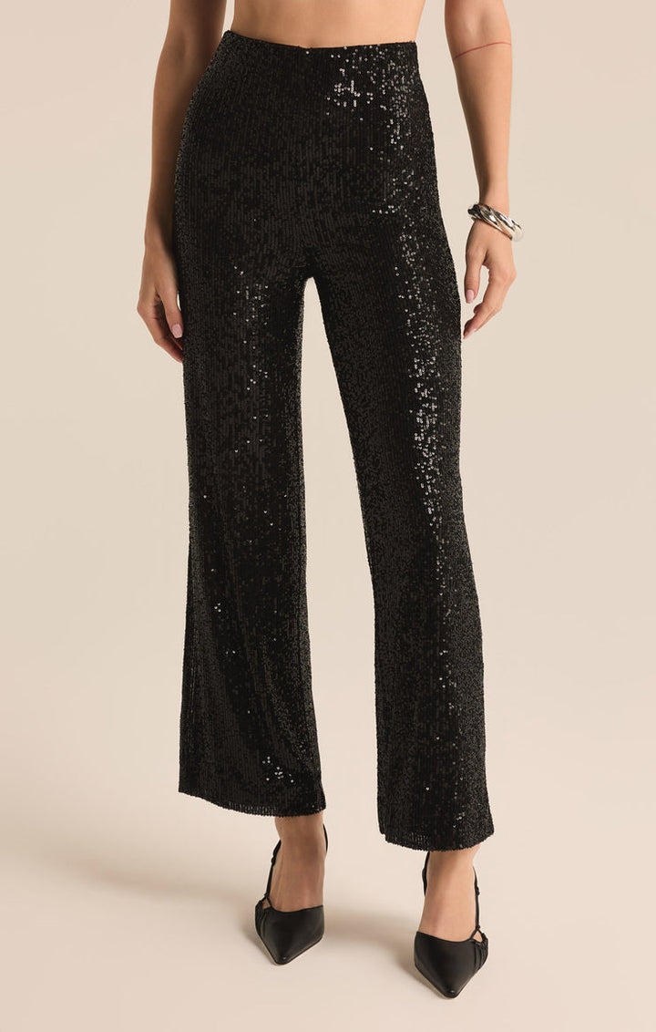 SKYLAR SEQUIN CROPPED PANT