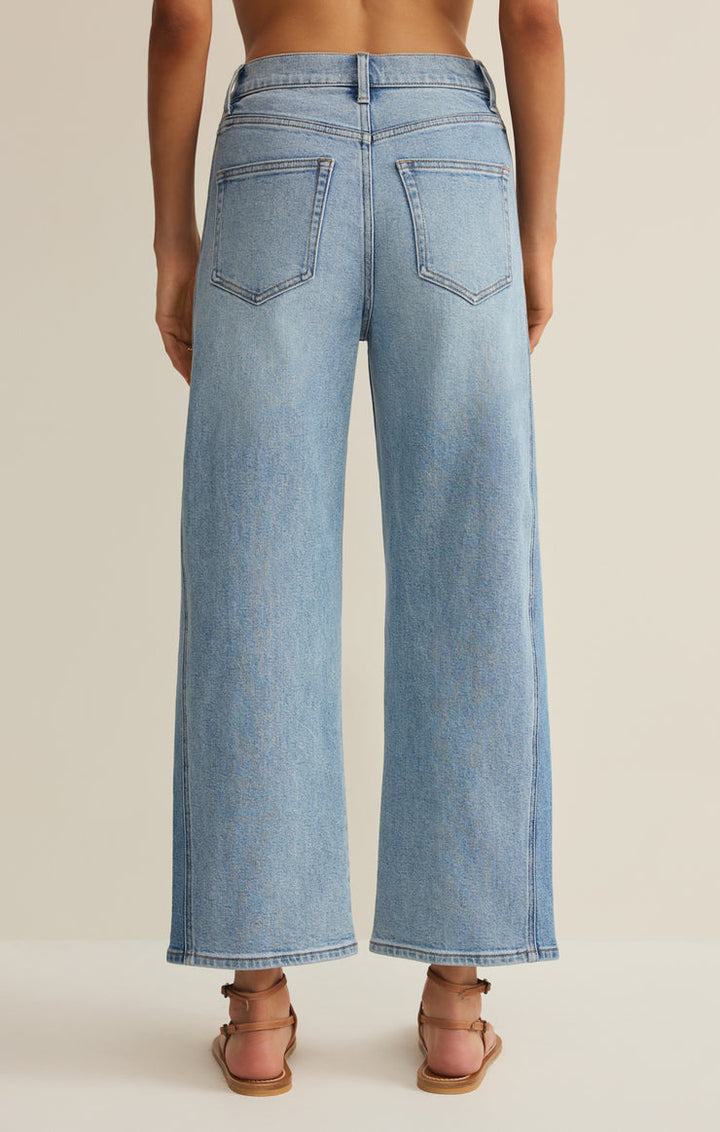 LUNA HIGH RISE STRETCH CROP DENIM