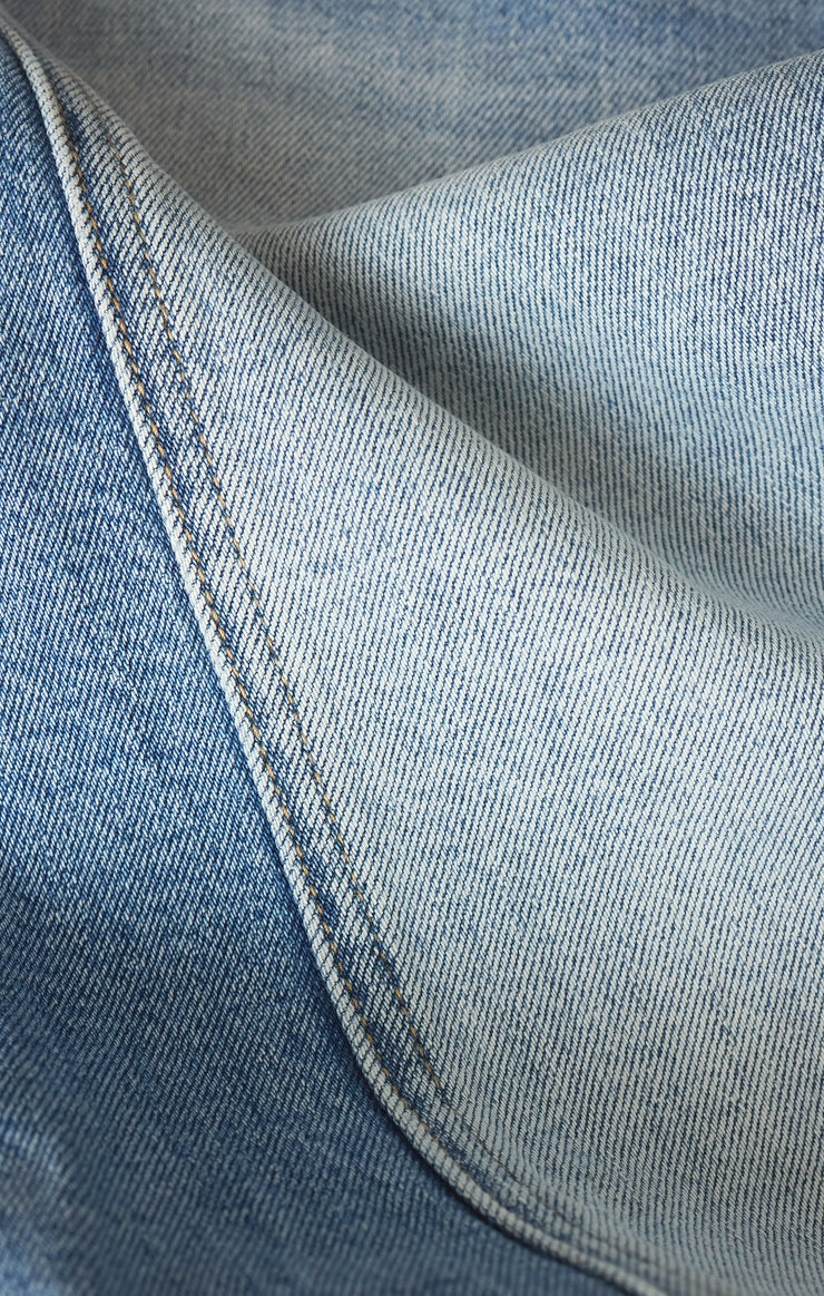 LUNA HIGH RISE STRETCH CROP DENIM