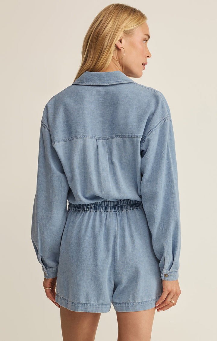 SULLY CHAMBRAY ROMPER