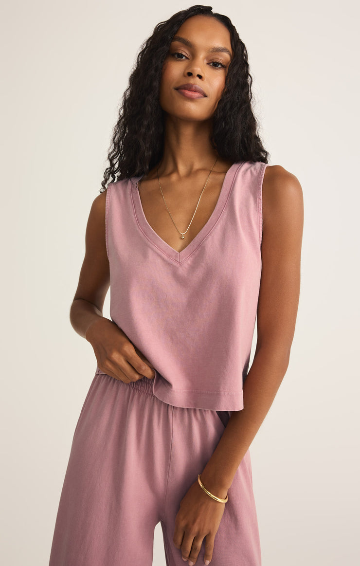 SLOANE V-NECK TOP