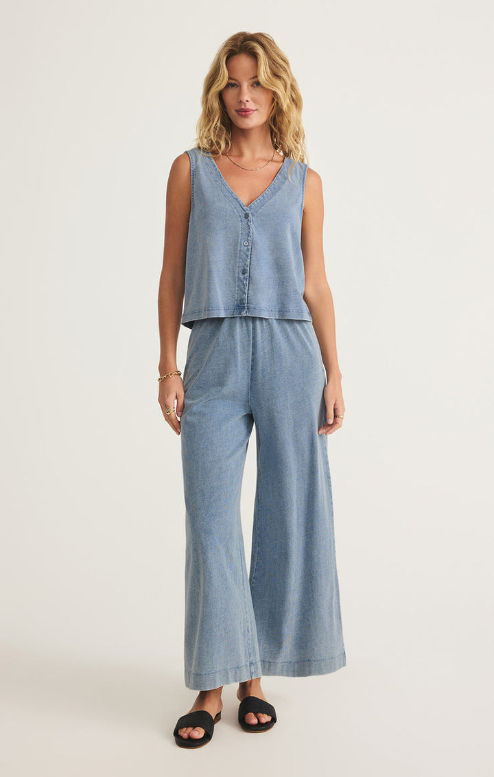 SOLACE JERSEY DENIM TANK