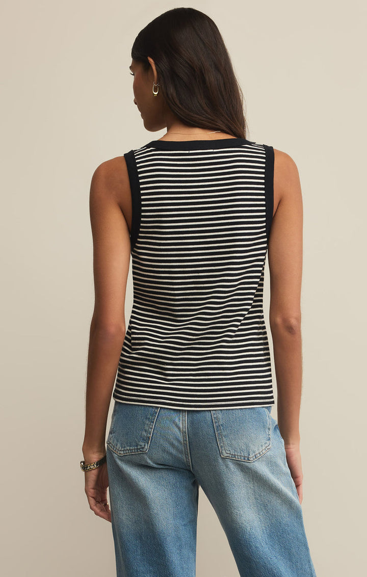 ELIN STRIPE RIB TANK