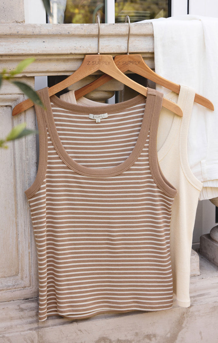 ELIN STRIPE RIB TANK