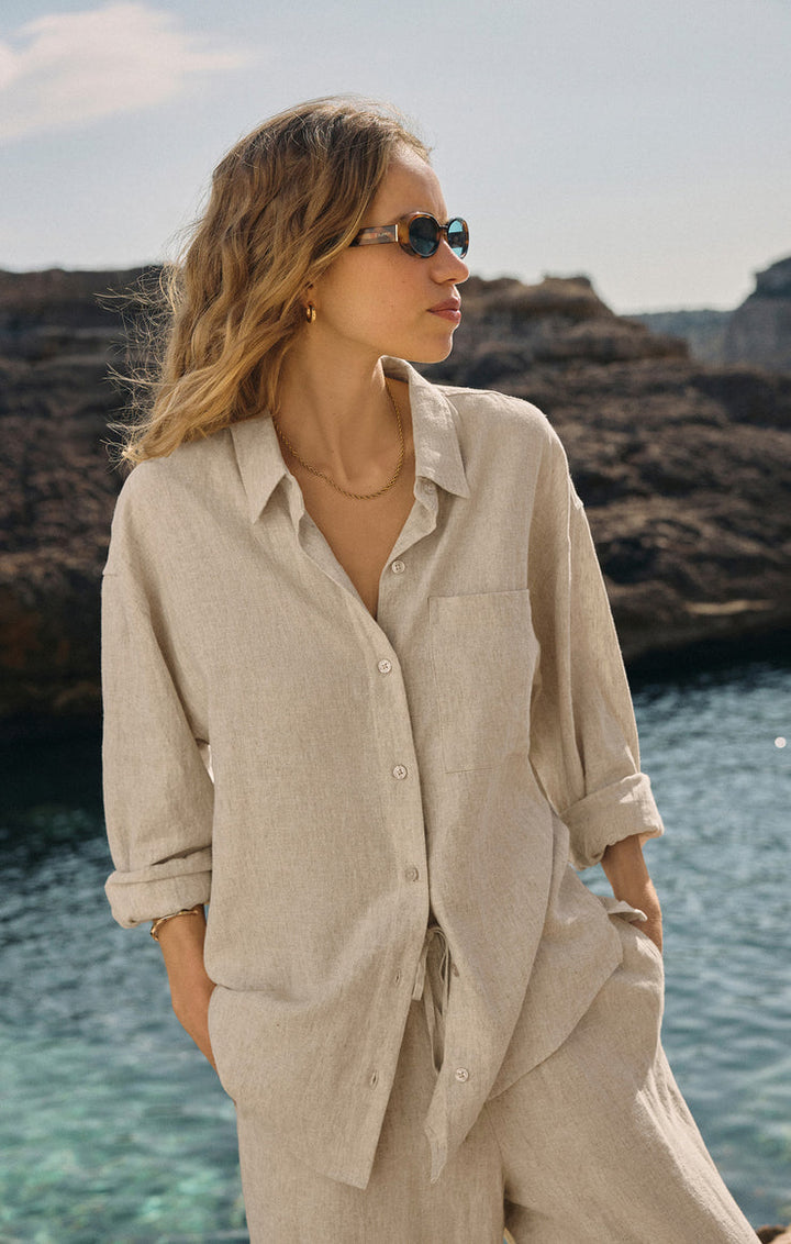 ALFIE LINEN BUTTON UP SHIRT