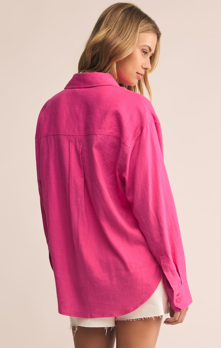 ALFIE LINEN BUTTON UP SHIRT