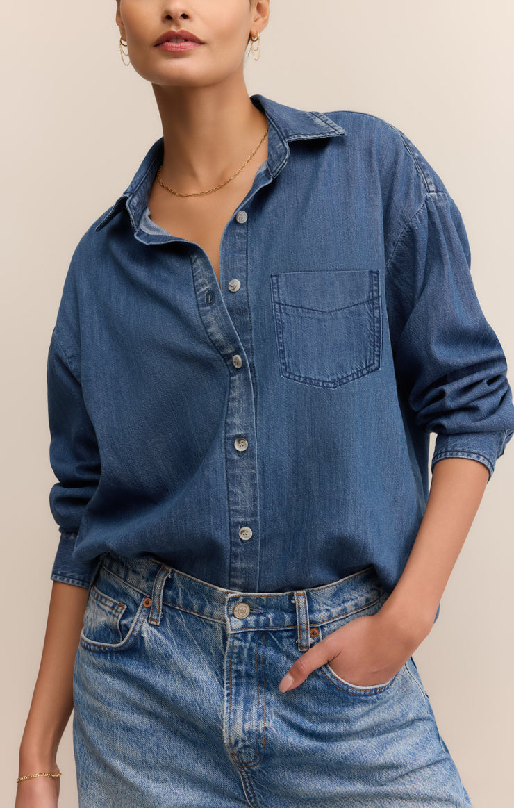 ATWOOD DENIM BUTTON UP