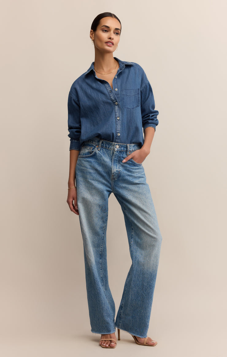 ATWOOD DENIM BUTTON UP
