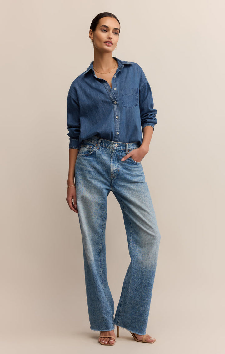 ATWOOD DENIM BUTTON UP