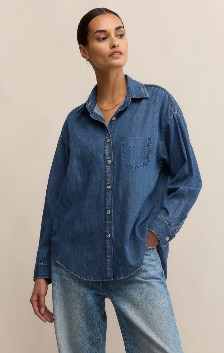 ATWOOD DENIM BUTTON UP