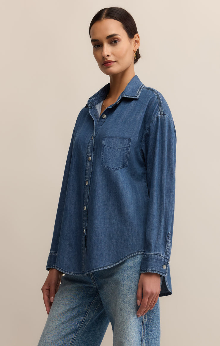ATWOOD DENIM BUTTON UP
