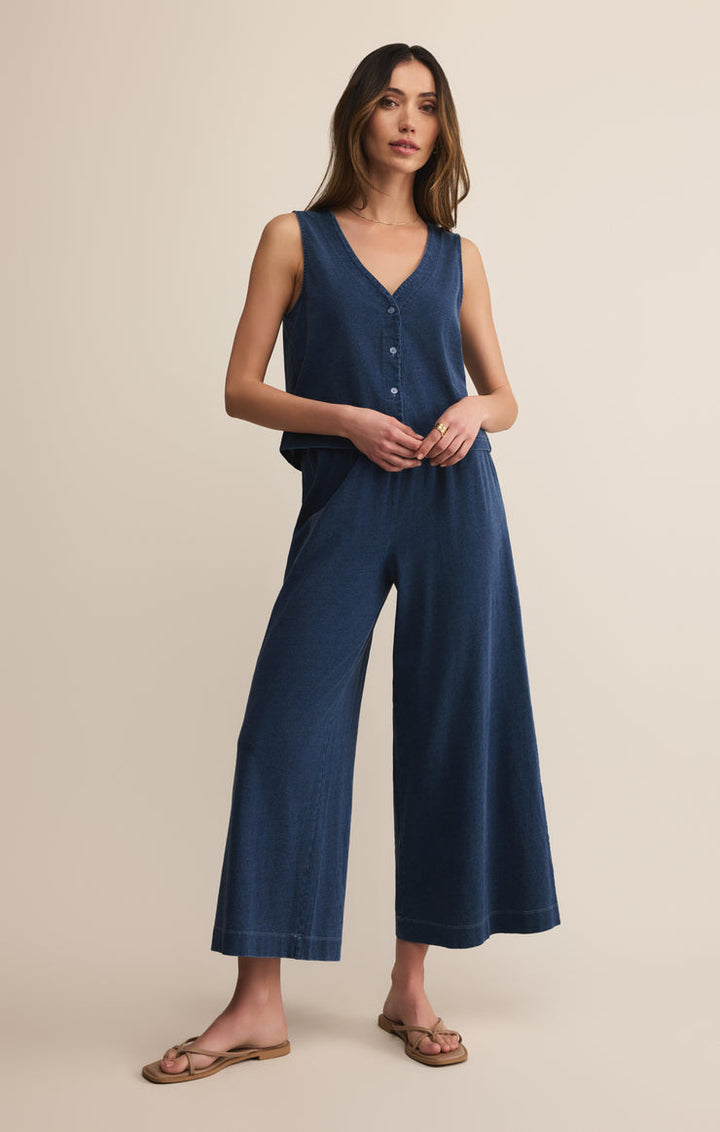 SOLACE JERSEY DENIM TANK