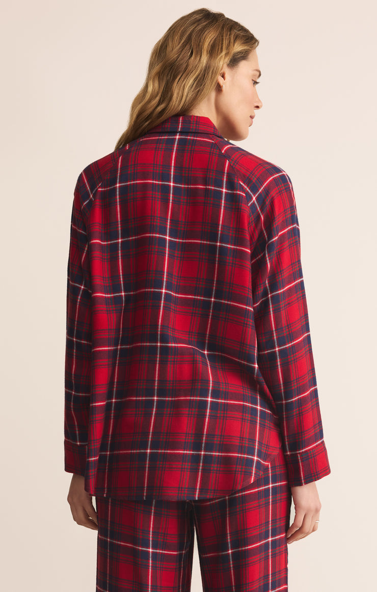 RIVER PLAID BUTTON UP