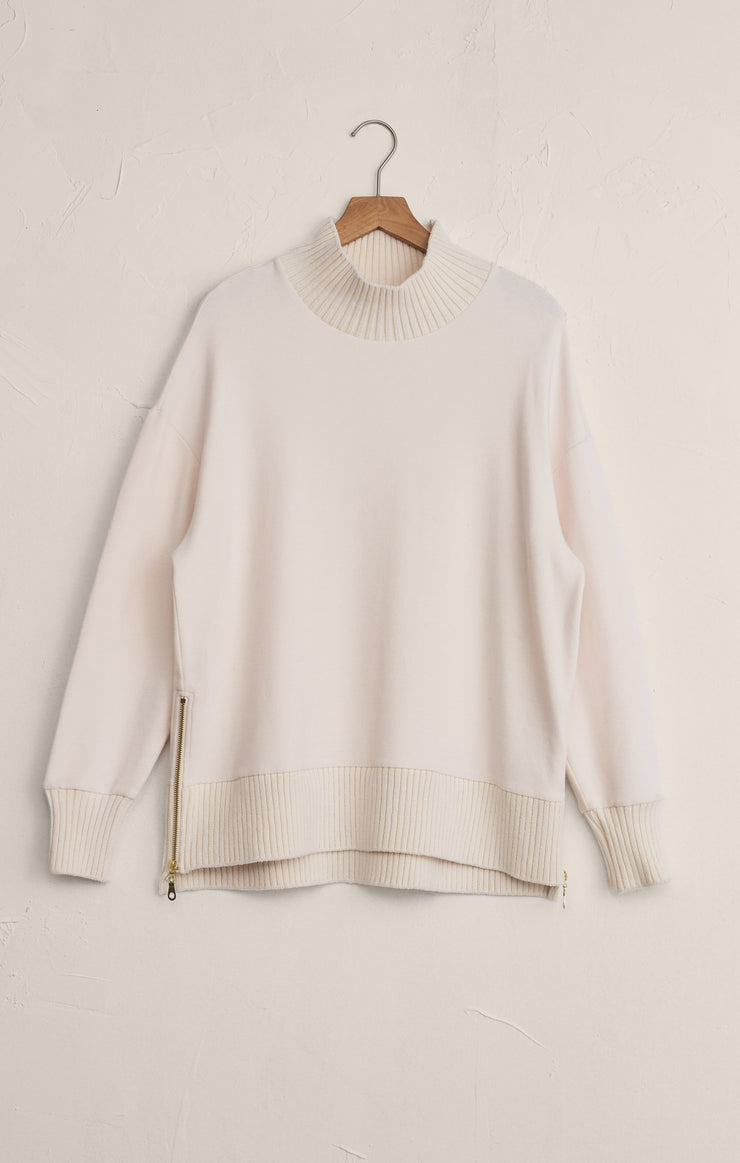 SABLE LUXE MOCK NECK TOP