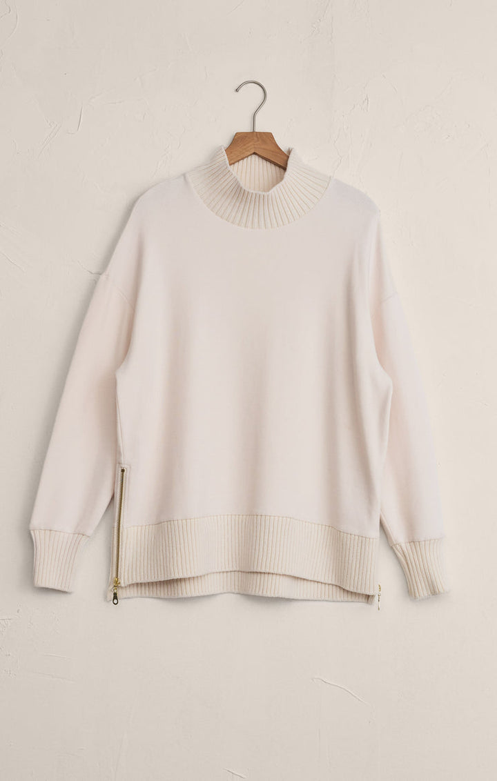 SABLE LUXE MOCK NECK TOP