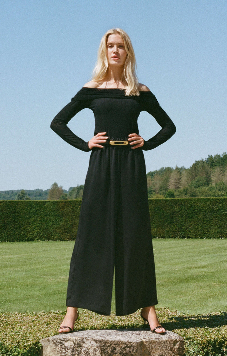 WHIMSY OFF SHOULDER MESH TOP