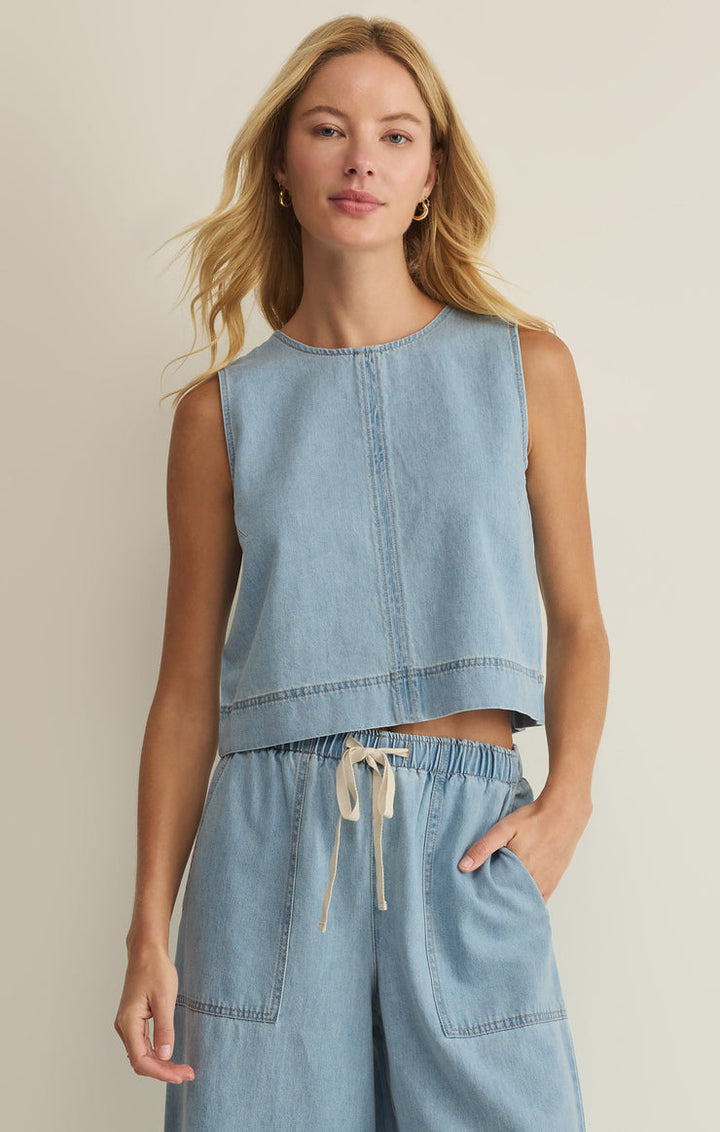 SUN SEEKER DENIM TANK