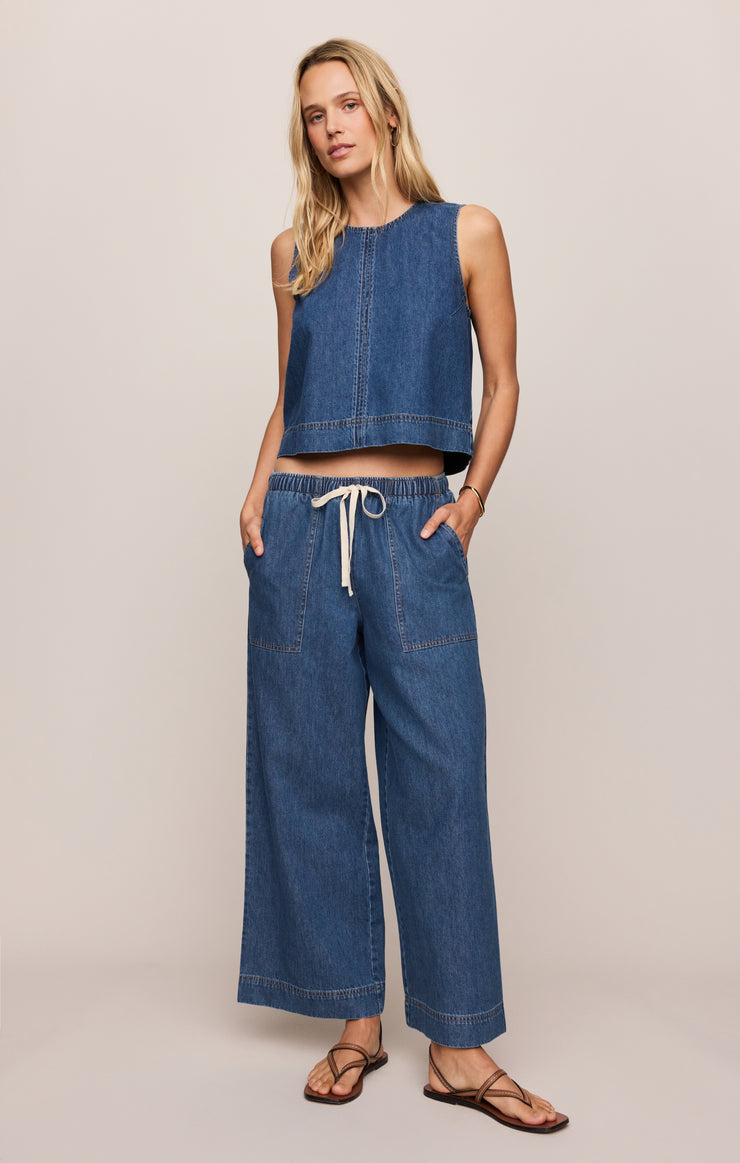 SUN SEEKER DENIM TANK
