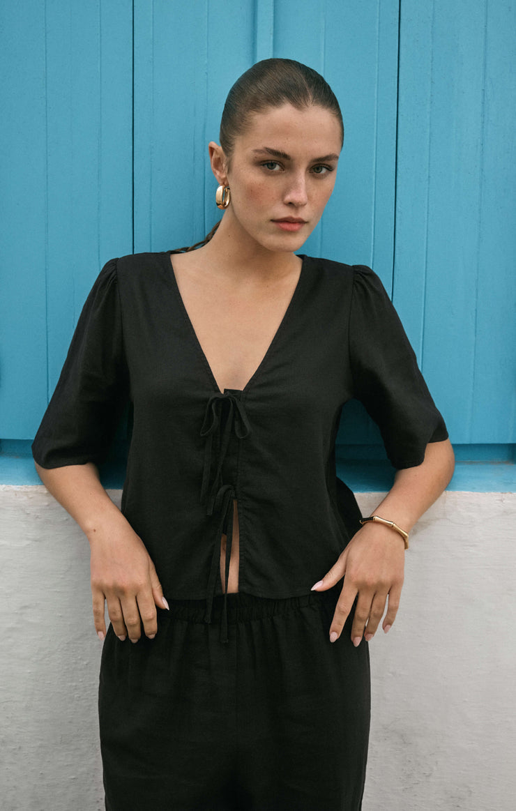LA BELLE LINEN TOP
