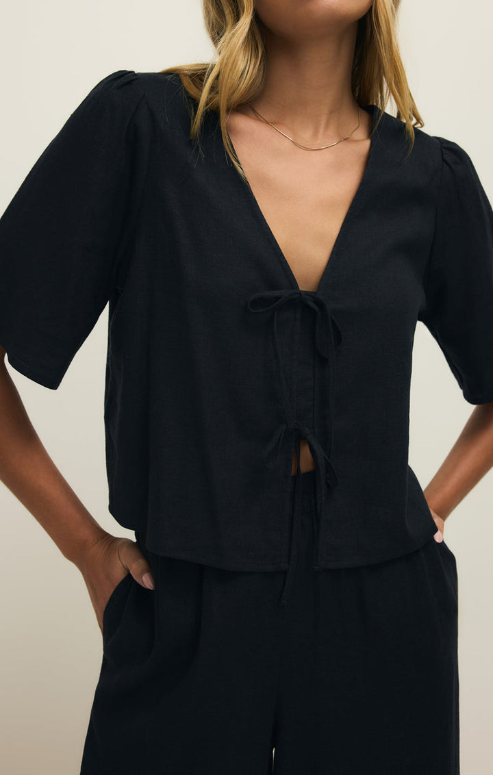 LA BELLE LINEN TOP
