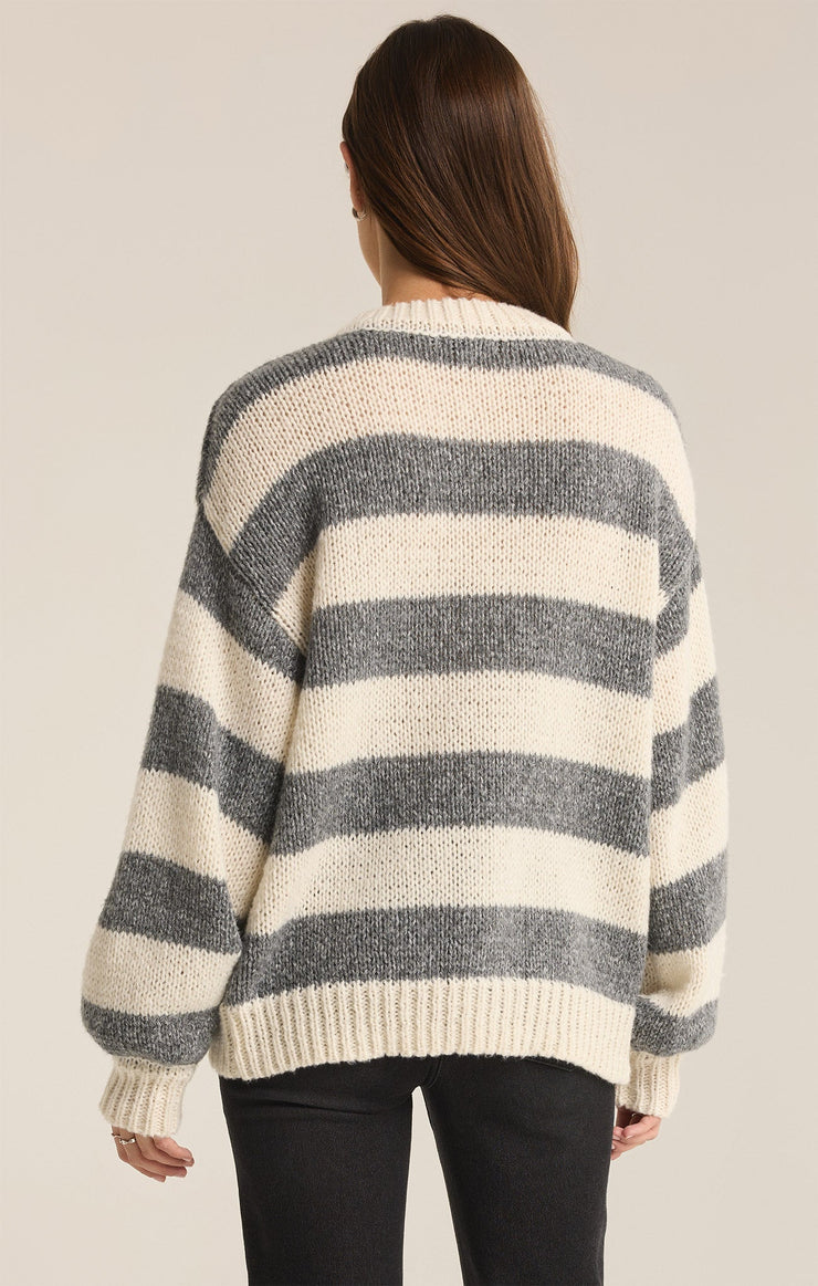 ANDERS STRIPE CREW NECK SWEATER