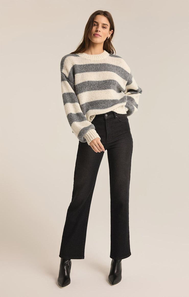 ANDERS STRIPE CREW NECK SWEATER