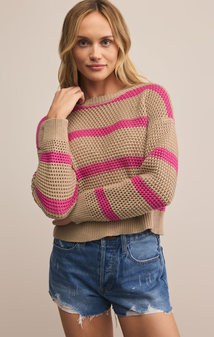 BROADBEACH STRIPED SWEATER