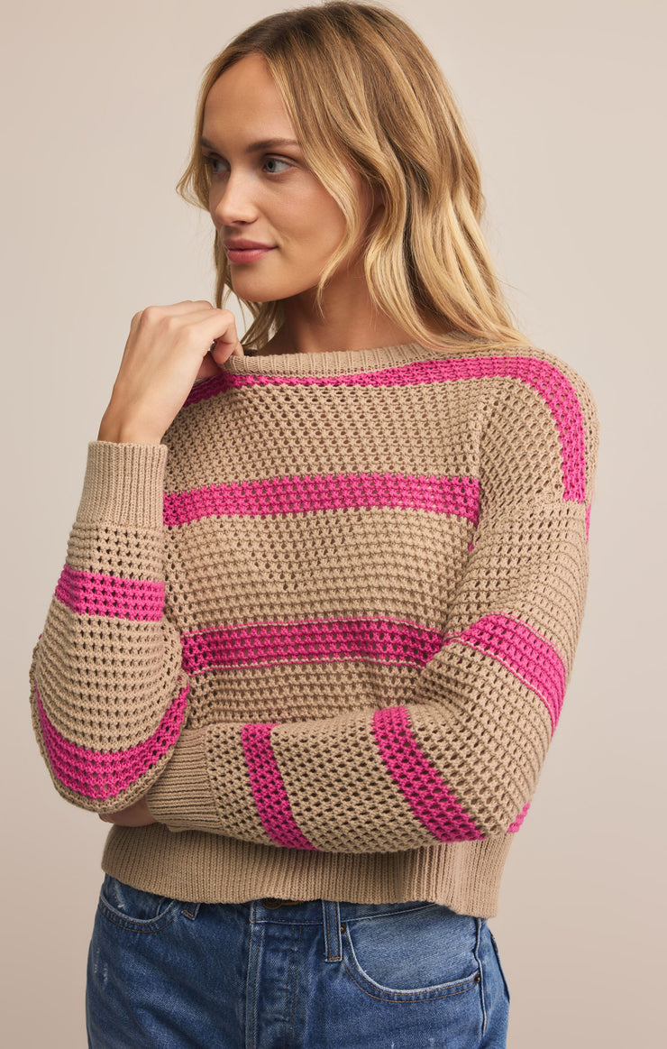 BROADBEACH STRIPED SWEATER