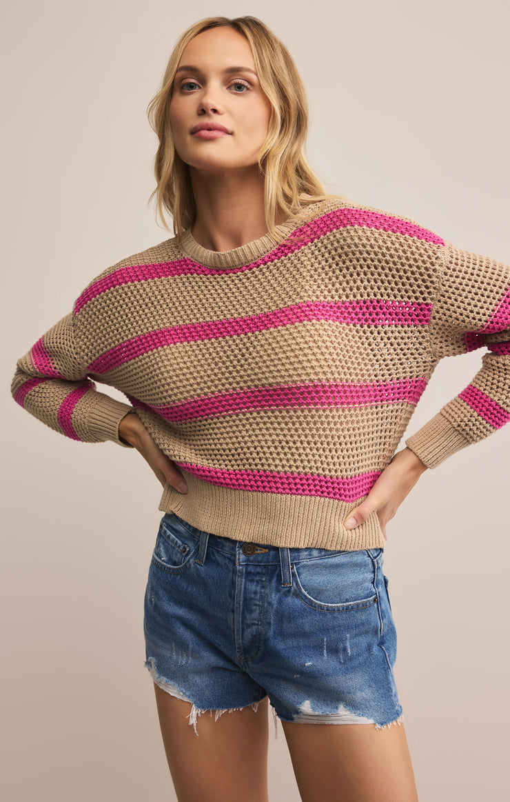 BROADBEACH STRIPED SWEATER