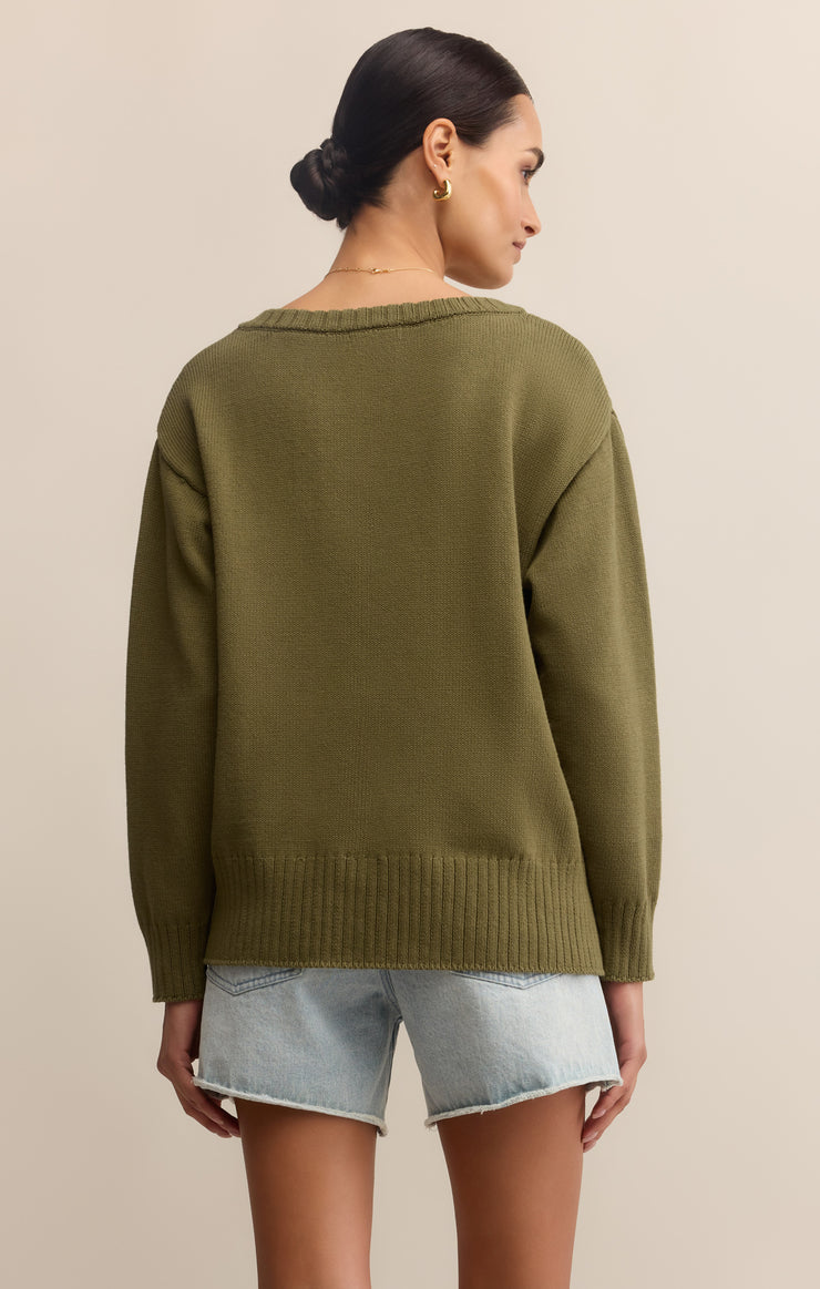 ALL AROUND V-NECK SWEATER