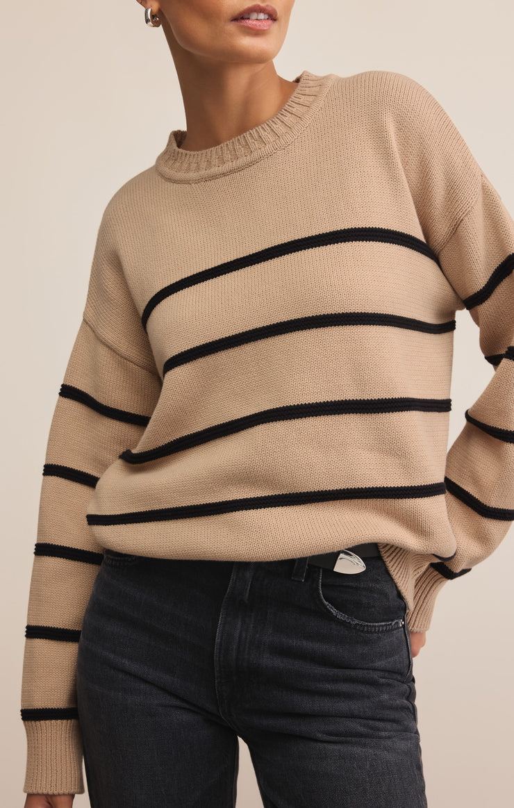 BOYFRIEND STRIPED SWEATER