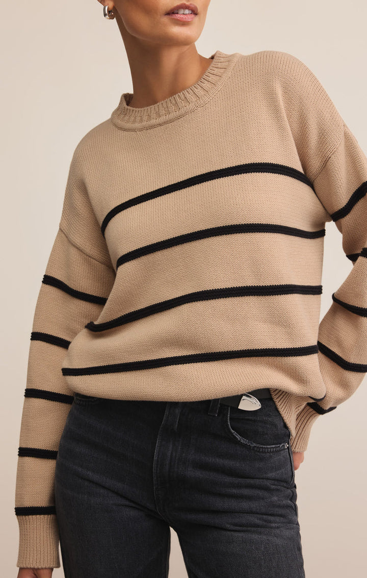 BOYFRIEND STRIPED SWEATER