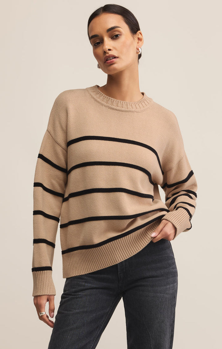 BOYFRIEND STRIPED SWEATER