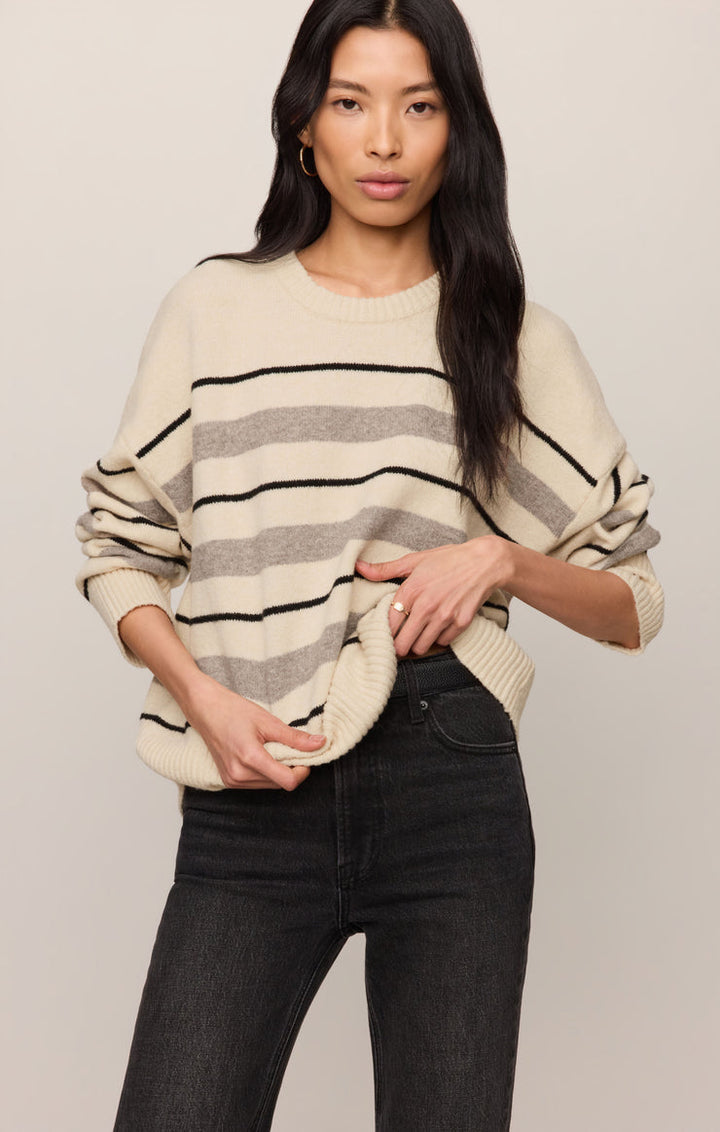 CIRRUS STRIPE SWEATER