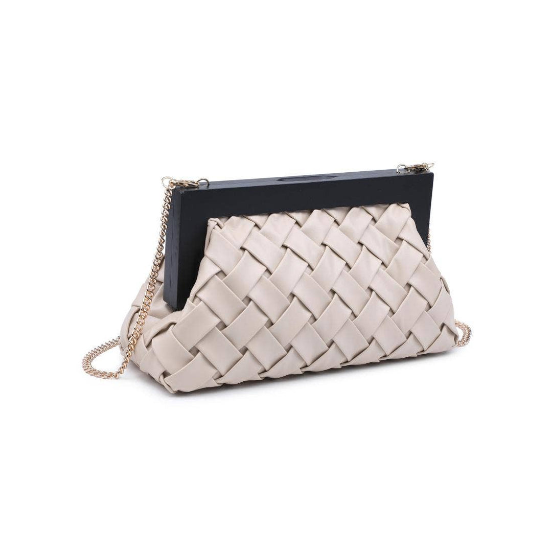 JAMIE WOODEN FRAME CLUTCH