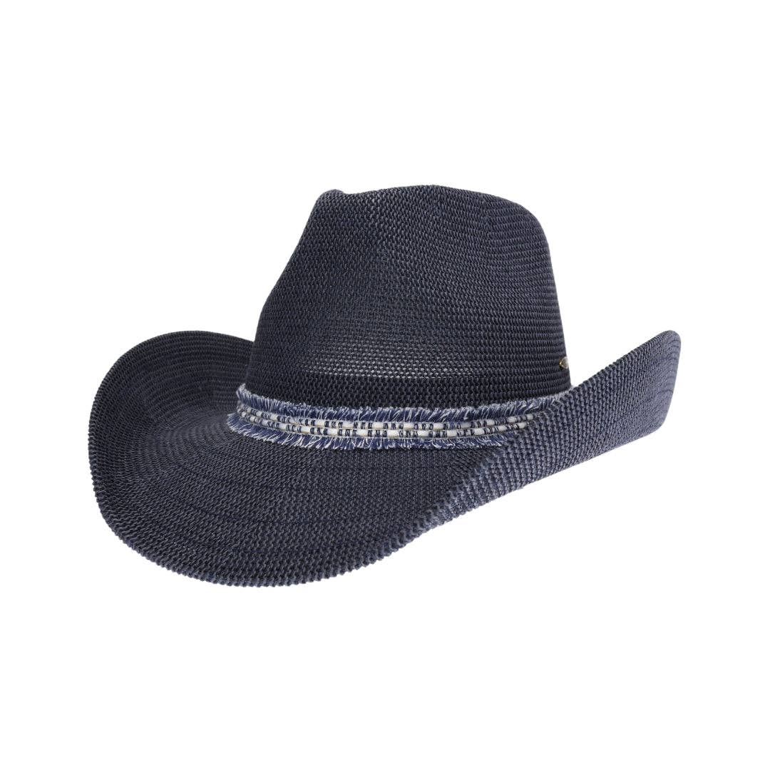 Havasu Denim Fringe Cowboy Hat