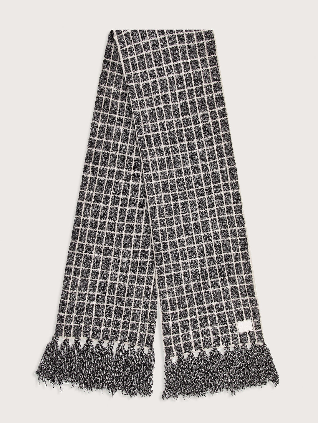 LINDSEY CHECK KNIT SCARF