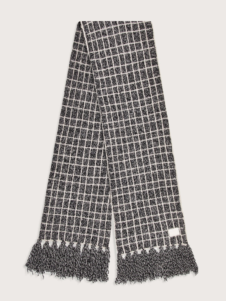 LINDSEY CHECK KNIT SCARF