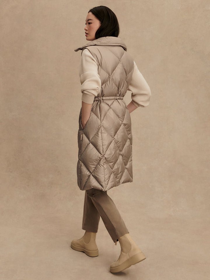 NAVINE LONG DOWN VEST JACKET