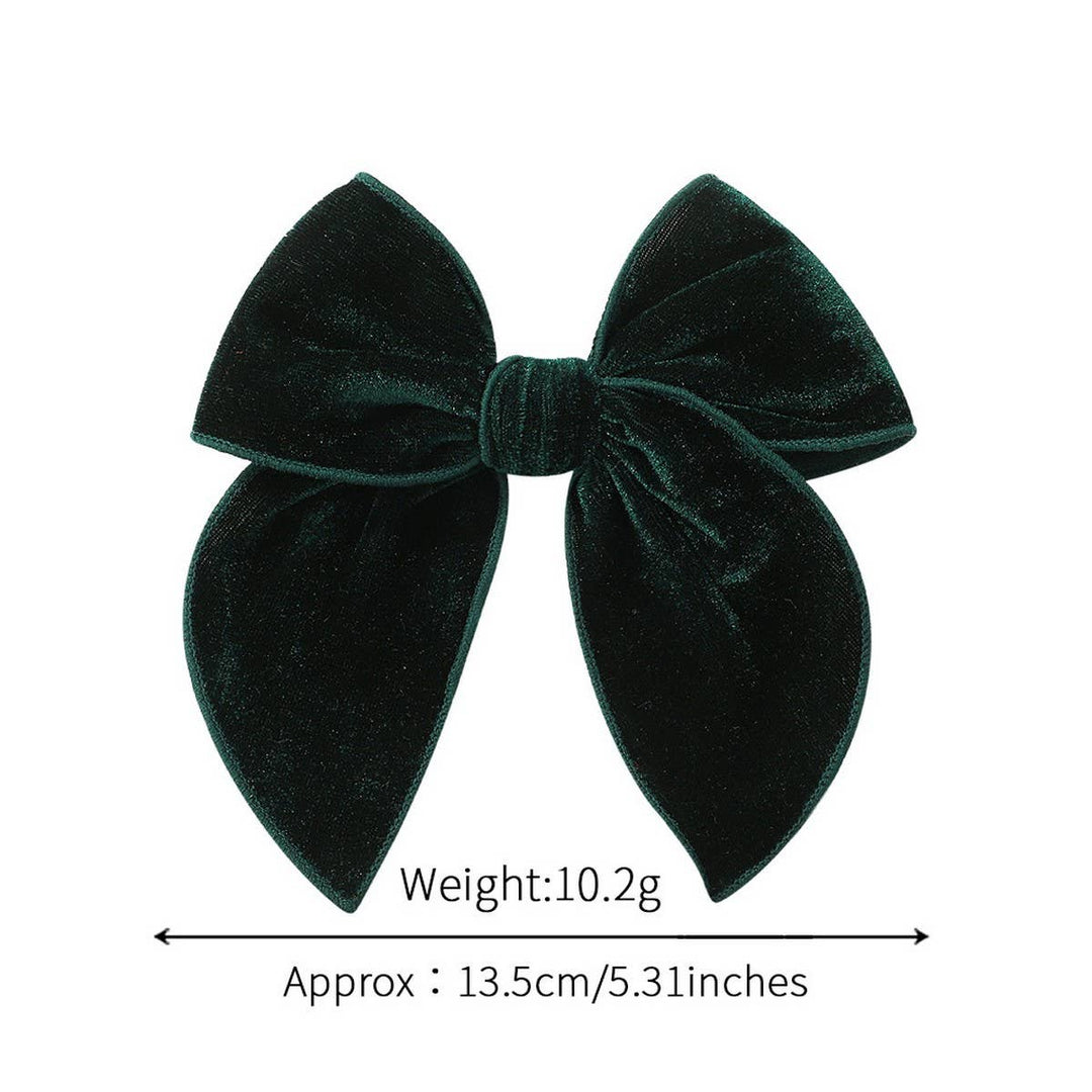 HOLIDAY VELVET BOW CLIP