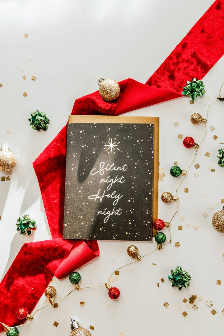 'Silent Night, Holy Night' Christmas Greeting Card