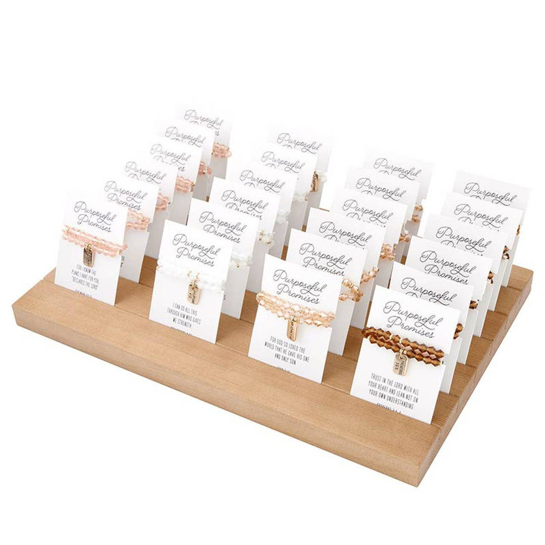 GLASS BEAD TAGGED BRACELET