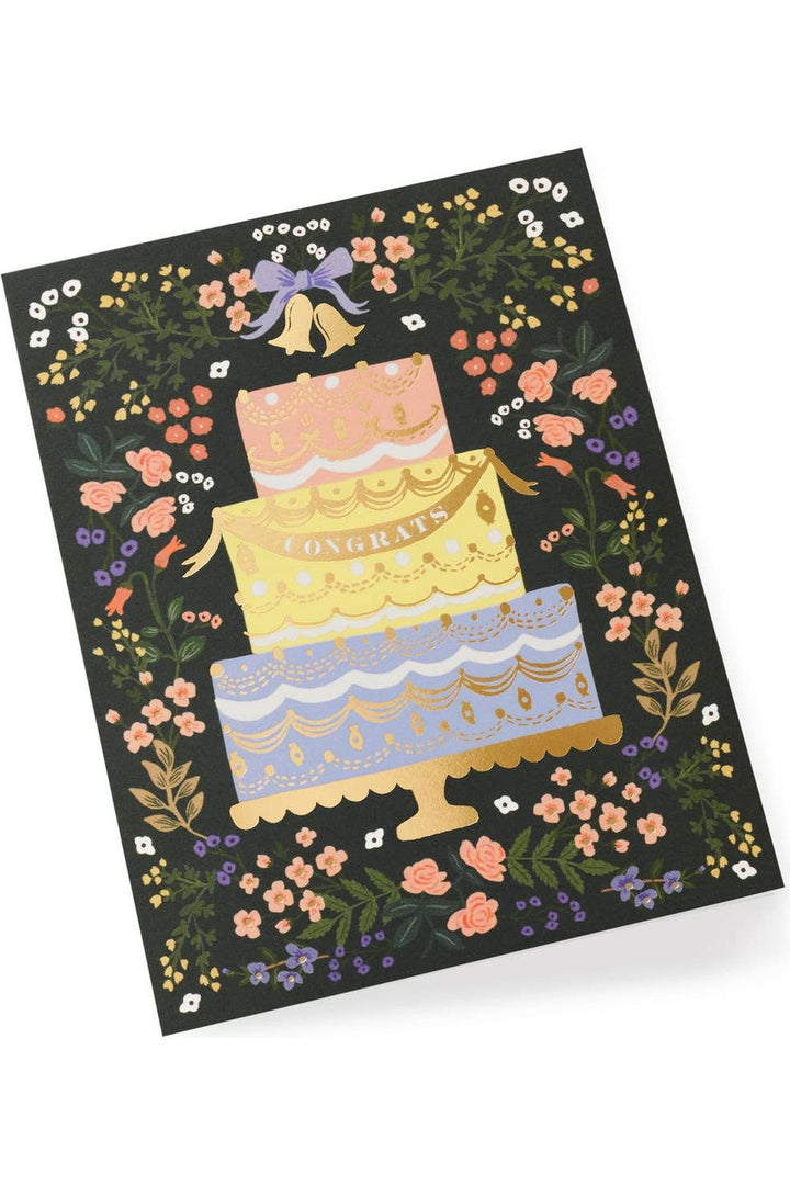 WOODLAND WEDDING CAKE CARD