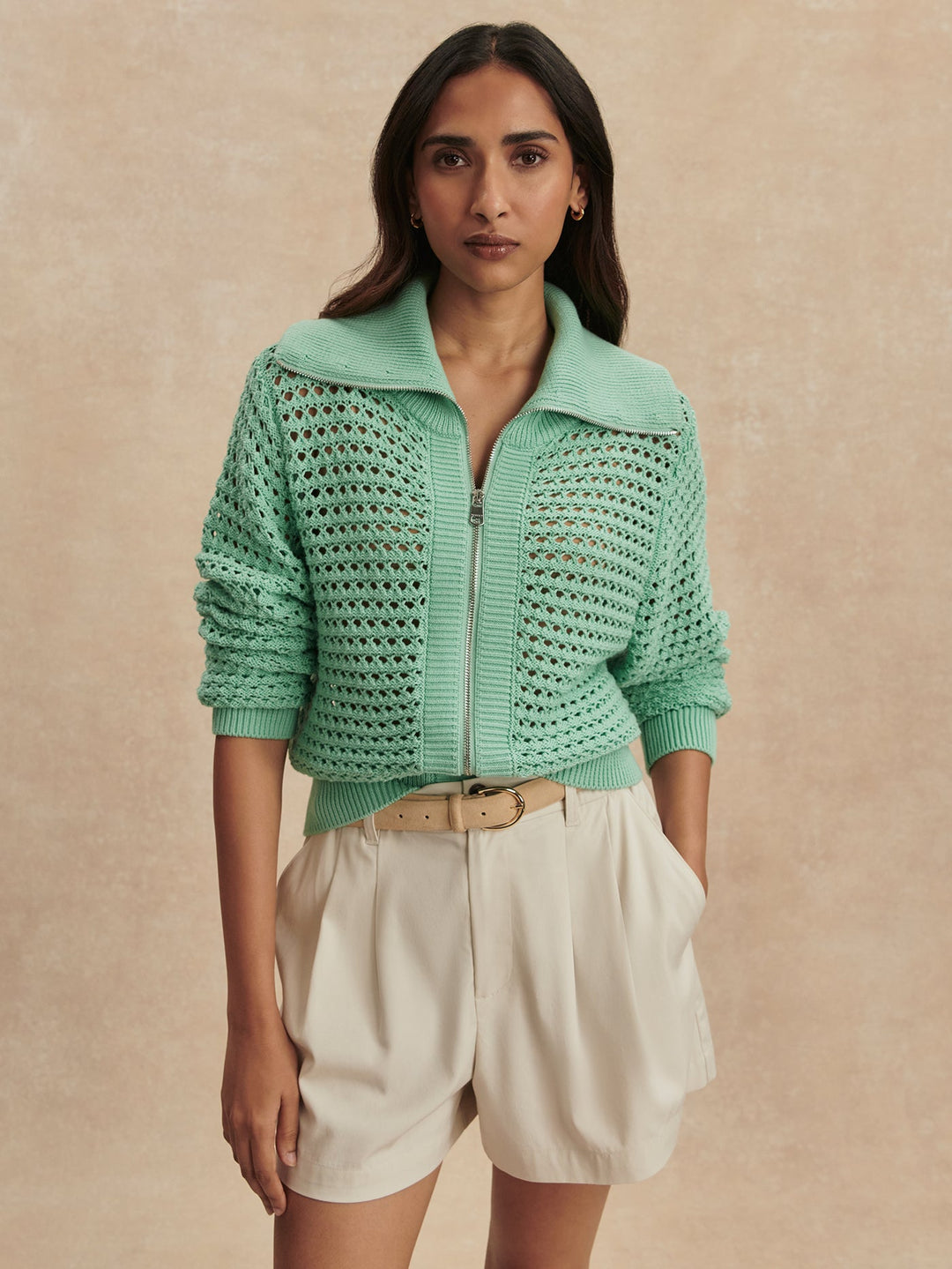 ELOISE ZIP-THROUGH KNIT