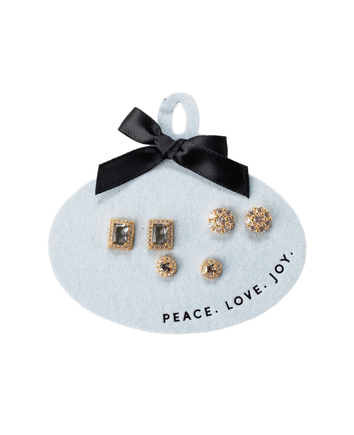 NOELLE CRYSTAL POST EARRINGS