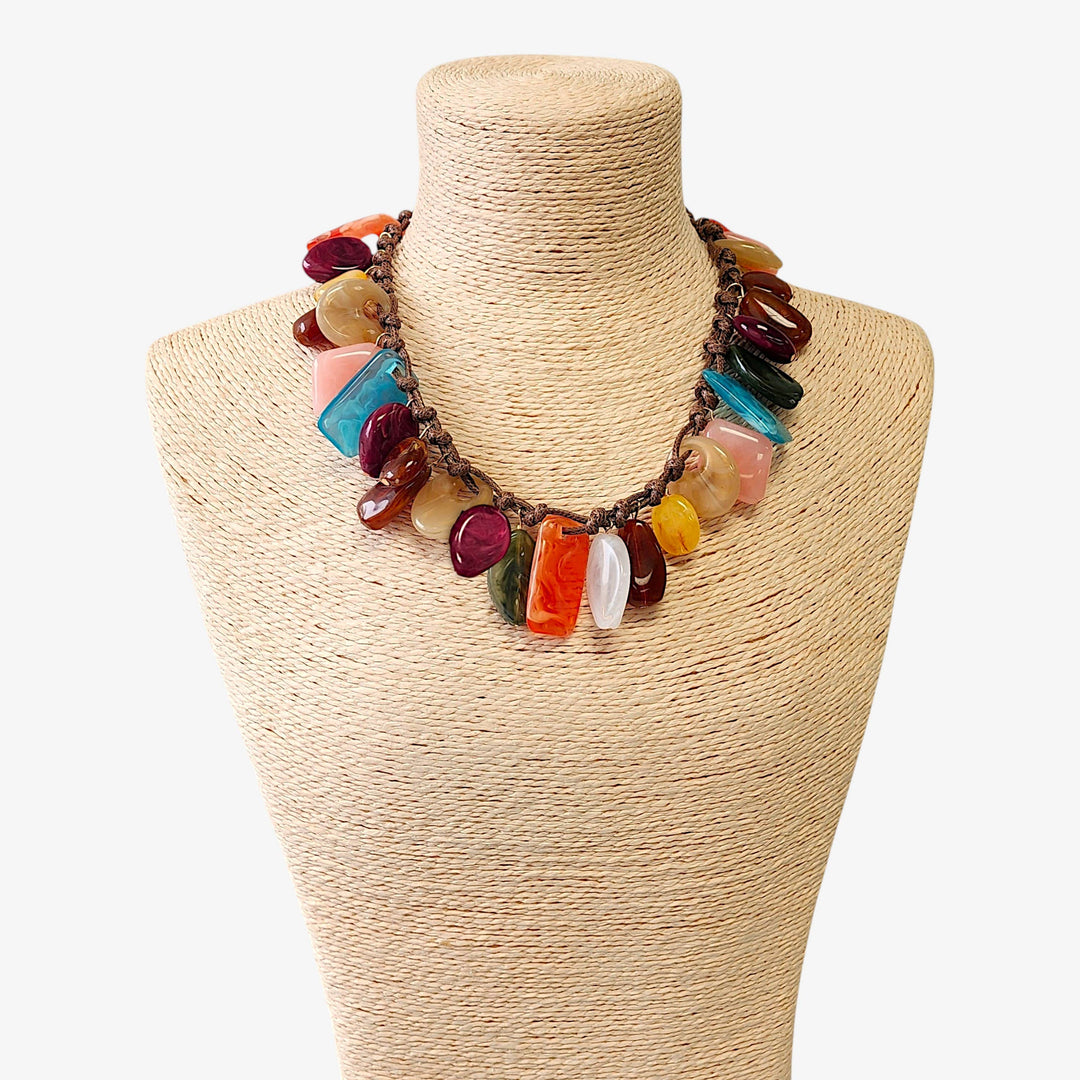 SIENNA BEADED COLLAR NECKLACE