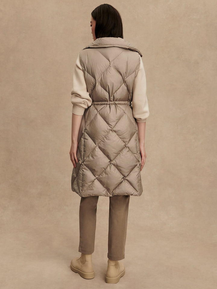 NAVINE LONG DOWN VEST JACKET