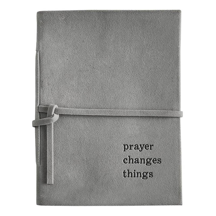 Face to Face Suede Journal - Prayer Changes Things