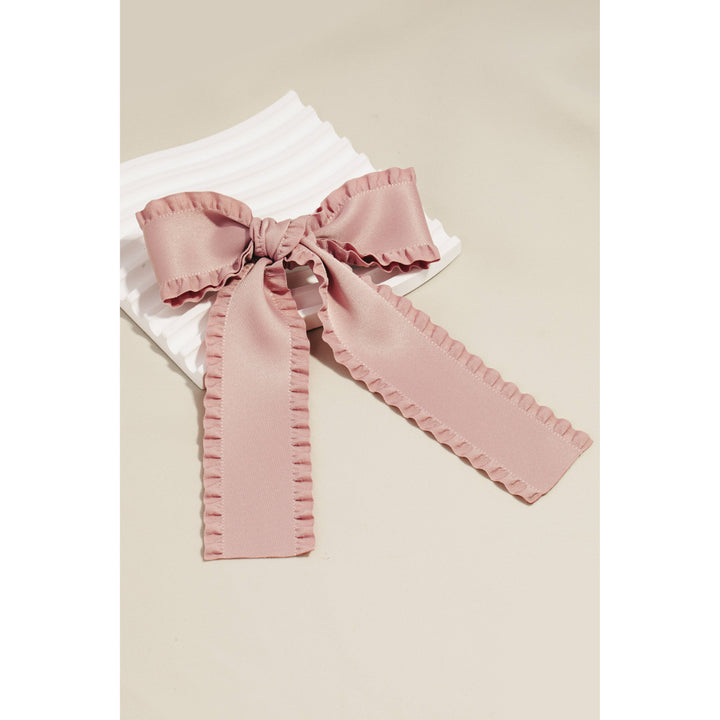 Wave Trim Bow Hair Clip