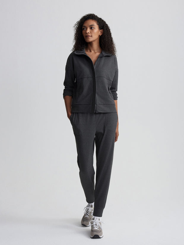 BRUSHED RIB SLIM CUFF PANT 27.5"